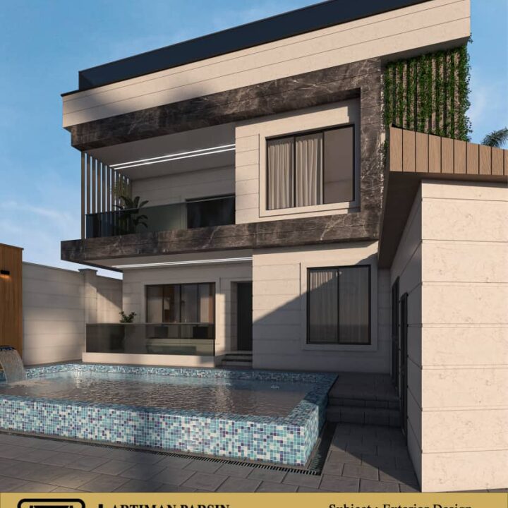 طراحی نما و لنداسکیپ ویلا