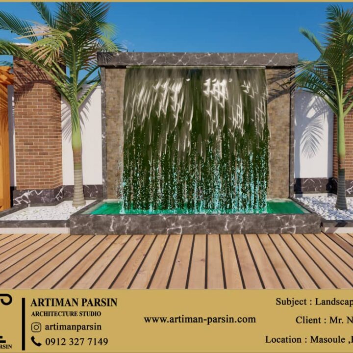 طراحی و اجرای ویلا فومن
